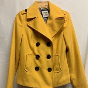 Yellow size small peacoat